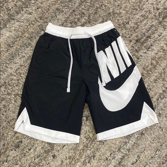 Nike Other - Nike throwback men’s Athletic Shorts with Swoosh sz small black white cv1829-010